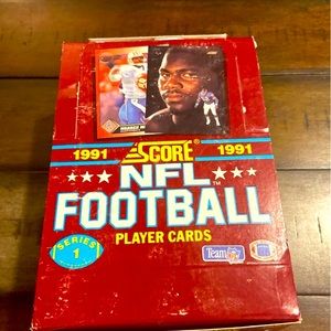 91 Score NFL Football Unopened Box & Bonus Packs!